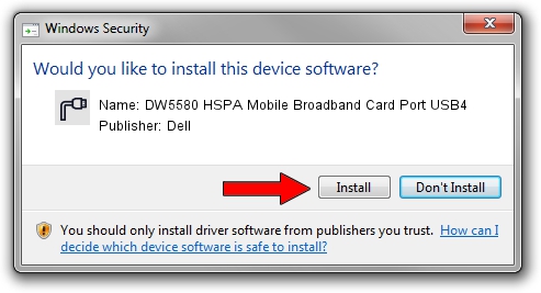 Dell DW5580 HSPA Mobile Broadband Card Port USB4 driver download 4156194