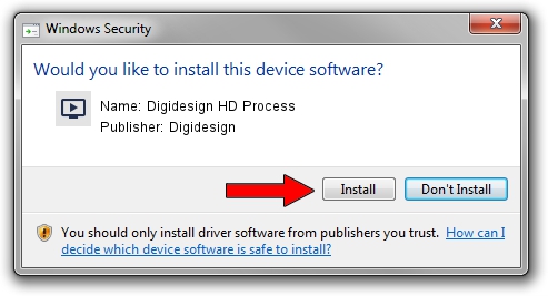 Digidesign Digidesign HD Process driver installation 1148115