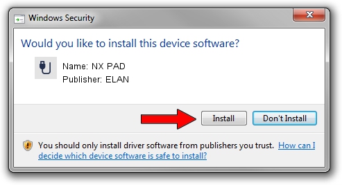 ELAN NX PAD driver installation 3952388