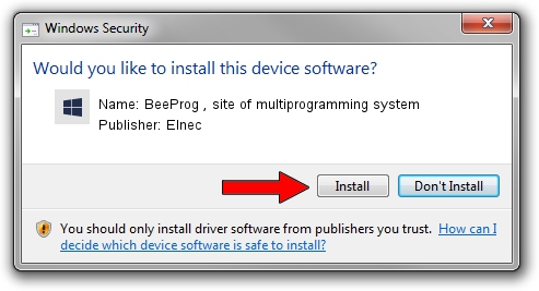 Elnec BeeProg , site of multiprogramming system driver installation 4366785