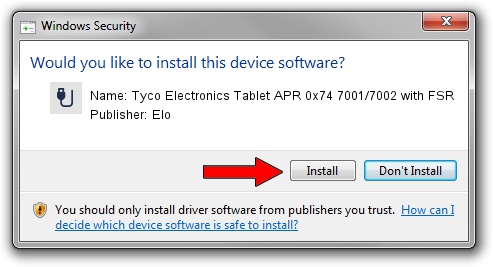 Elo Tyco Electronics Tablet APR 0x74 7001/7002 with FSR driver download 3418989