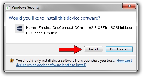 Emulex Emulex OneConnect OCm11102-F-CFFh, iSCSI Initiator driver installation 3416683