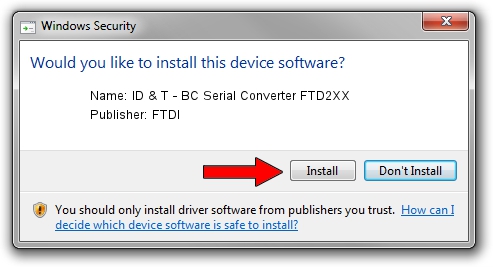 FTDI ID & T - BC Serial Converter FTD2XX setup file 4486675