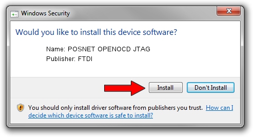 FTDI POSNET OPENOCD JTAG driver installation 2776944