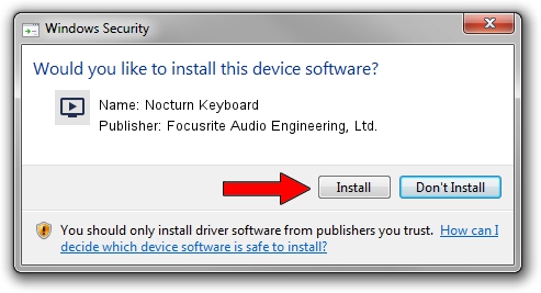 Focusrite Audio Engineering, Ltd. Nocturn Keyboard setup file 481651