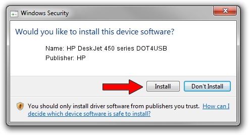 HP HP DeskJet 450 series DOT4USB driver installation 1111451