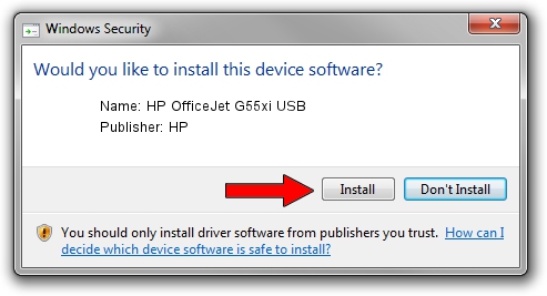 HP HP OfficeJet G55xi USB driver installation 1951806