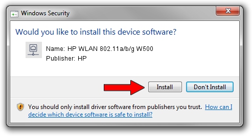 HP HP WLAN 802.11a/b/g W500 driver installation 958842