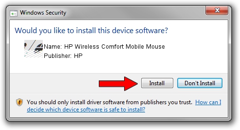 HP HP Wireless Comfort Mobile Mouse driver installation 1045366