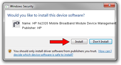 HP HP hs2320 Mobile Broadband Module Device Management driver installation 1490768