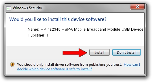 HP HP hs2340 HSPA Mobile Broadband Module USB Device setup file 1489323