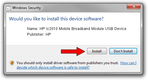 HP HP lc2010 Mobile Broadband Module USB Device driver download 1489331