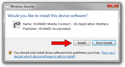 HUAWEI Incorporated HUAWEI Mobile Connect - 3G Application Interface driver installation 1017594