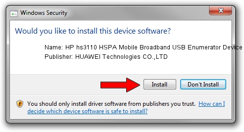 HUAWEI Technologies CO.,LTD HP hs3110 HSPA Mobile Broadband USB Enumerator Device driver download 1204828