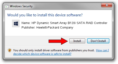 Hewlett-Packard Company HP Dynamic Smart Array B120i SATA RAID Controller setup file 3786329