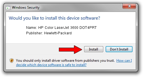 Hewlett-Packard HP Color LaserJet 3600 DOT4PRT driver download 3592772