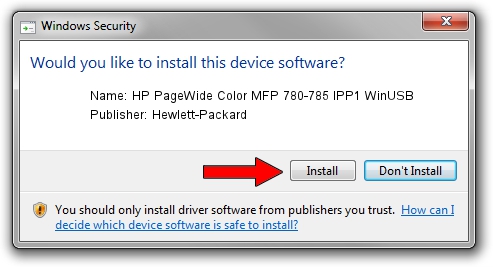 Hewlett-Packard HP PageWide Color MFP 780-785 IPP1 WinUSB setup file 4391679