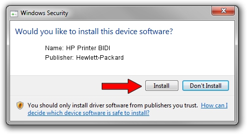 Hewlett-Packard HP Printer BIDI driver installation 2716259
