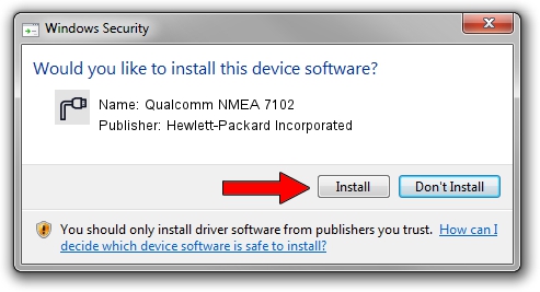 Hewlett-Packard Incorporated Qualcomm NMEA 7102 driver installation 26386