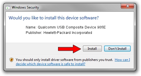 Hewlett-Packard Incorporated Qualcomm USB Composite Device 905E driver installation 26014