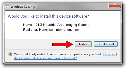 Honeywell International Inc. 1910i Industrial Area-Imaging Scanner driver installation 167172