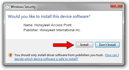 Honeywell International Inc. Honeywell Access Point driver installation 4436430