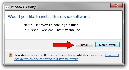 Honeywell International Inc. Honeywell Scanning Solution driver installation 4435288