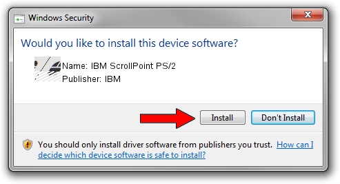 IBM IBM ScrollPoint PS/2 setup file 1988622