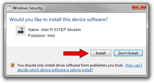 Intel Intel R 537EP Modem driver installation 1750431