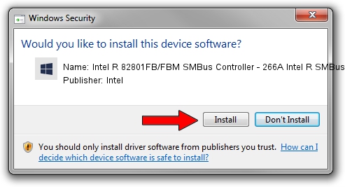 Intel Intel R 82801FB/FBM SMBus Controller - 266A Intel R SMBus 2.0 Driver setup file 1991096