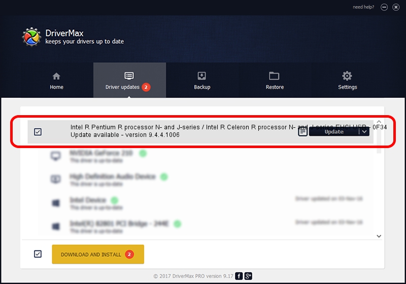 Intel Intel R Pentium R processor N- and J-series / Intel R Celeron R processor N- and J-series EHCI USB - 0F34 driver setup 1323545 using DriverMax