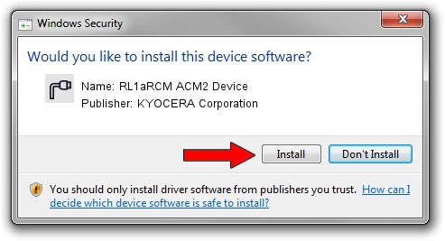 KYOCERA Corporation RL1aRCM ACM2 Device driver download 3939534