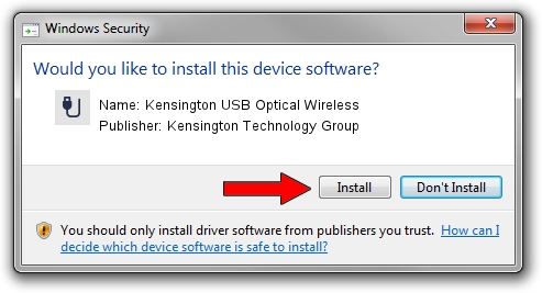 Kensington Technology Group Kensington USB Optical Wireless driver installation 939576