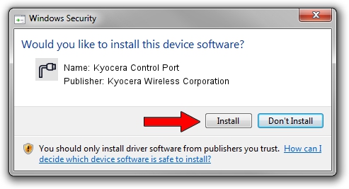 Kyocera Wireless Corporation Kyocera Control Port driver installation 1882133