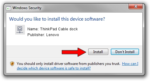 Lenovo ThinkPad Cable dock driver installation 2270079