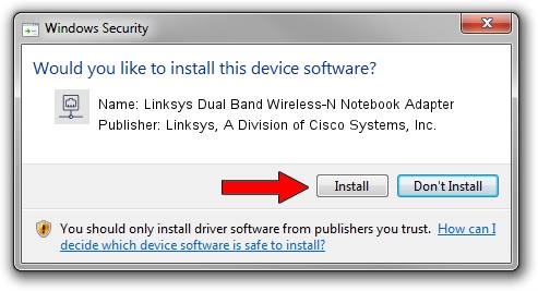 Linksys, A Division of Cisco Systems, Inc. Linksys Dual Band Wireless-N Notebook Adapter driver download 1345948