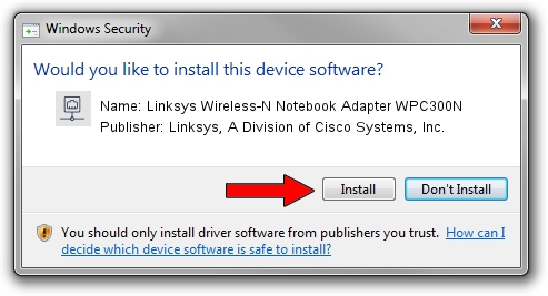 Linksys, A Division of Cisco Systems, Inc. Linksys Wireless-N Notebook Adapter WPC300N setup file 2025041