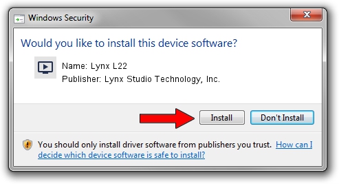 Lynx Studio Technology, Inc. Lynx L22 driver installation 173279