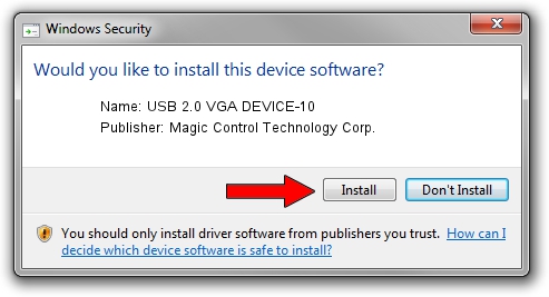 Magic Control Technology Corp. USB 2.0 VGA DEVICE-10 driver download 1205373