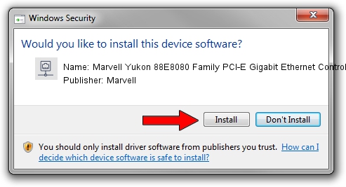 Marvell Marvell Yukon 88E8080 Family PCI-E Gigabit Ethernet Controller driver installation 251803