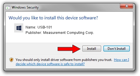 Measurement Computing Corp. USB-101 driver installation 4510768