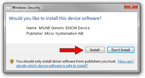 Micro Systemation AB MSAB Generic ENCM Device setup file 3778737