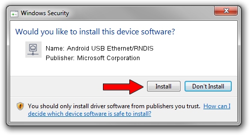 Microsoft Corporation Android USB Ethernet/RNDIS driver installation 2615902