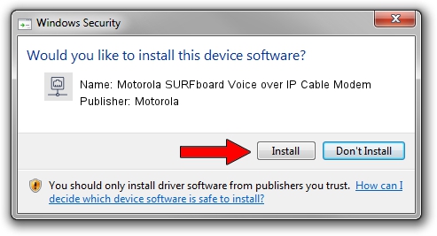 Motorola Motorola SURFboard Voice over IP Cable Modem setup file 538943