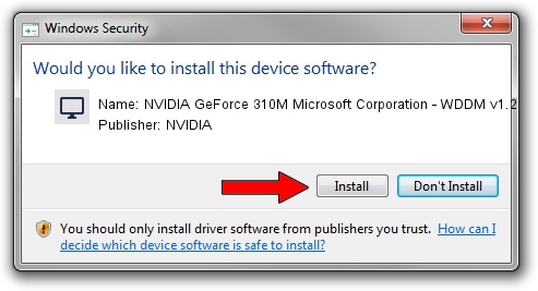 NVIDIA NVIDIA GeForce 310M Microsoft Corporation - WDDM v1.2 setup file 1155020