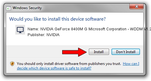 NVIDIA NVIDIA GeForce 8400M G Microsoft Corporation - WDDM v1.2 setup file 957395