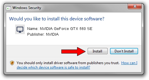 NVIDIA NVIDIA GeForce GTX 560 SE driver download 3713297