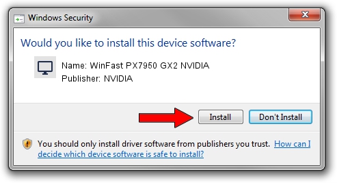 NVIDIA WinFast PX7950 GX2 NVIDIA setup file 1169639