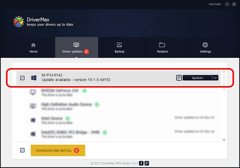 National Instruments NI PXI-5142 driver update 4240957 using DriverMax