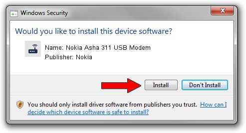 Nokia Nokia Asha 311 USB Modem setup file 1338188